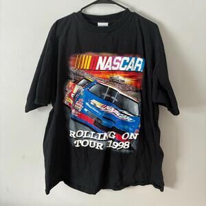 Vintage 1998 Nascar Rolling On Tour Winston Cup Racing Big Print TShirt Size XXL